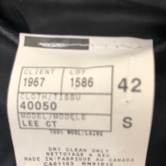 Paul Dione Gray & Blue Plaid 2-Button Blazer 42S - Picture 7 of 8